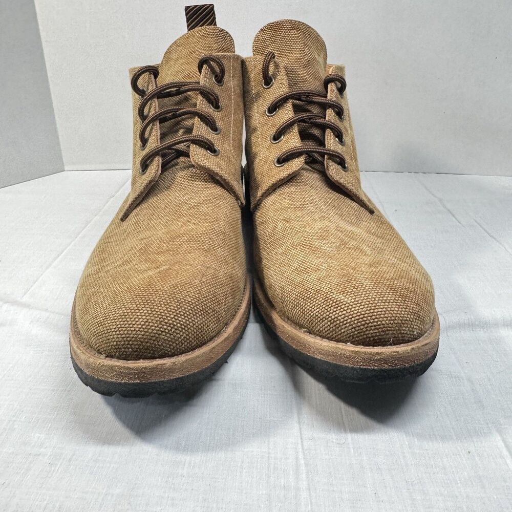 Billy Reid Canvas Chukka Boots Mens 10 Heavyweight Brown* Made In Itay Hand Made - Picture 10 of 16